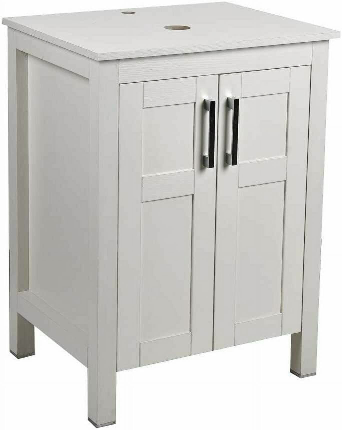 ELECWISH 24 Inches Traditional Bathroom Vanity Set in White Finish ...