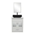 thumbnail image 1 of ELECWISH 24" Vanity Bathroom Cabinet with Mirror and Vessel Sink Bowl Faucet Combo Set, 1 of 11