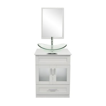 CHEERFUN 18 Inch Bathroom Vanity with Sink, Small Bathroom Vanity and Sink Combo, Modern ...