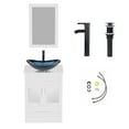 thumbnail image 1 of ELECWISH 24" Vanity Bathroom Cabinet with Mirror and Vessel Sink Bowl Faucet Combo Set, 1 of 16