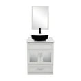 thumbnail image 1 of ELECWISH 24" Vanity Bathroom Cabinet with Mirror and Vessel Sink Bowl Faucet Combo Set, 1 of 14
