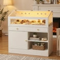thumbnail image 1 of ELECWISH Hamster Cage with Storage Cabinet Small Animal Cage, Easy View Acrylic Panels, Large Habitat for Hamsters, Guinea Pigs, Rabbits, Hedgehogs, 1 of 7