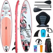 ELECWISH Inflatable Stand Up Paddle Boards 11' with Premium SUP Paddle Board Accessories and Backpack, Wide Stable Design, Non-Slip Comfort Deck for Youth & Adults