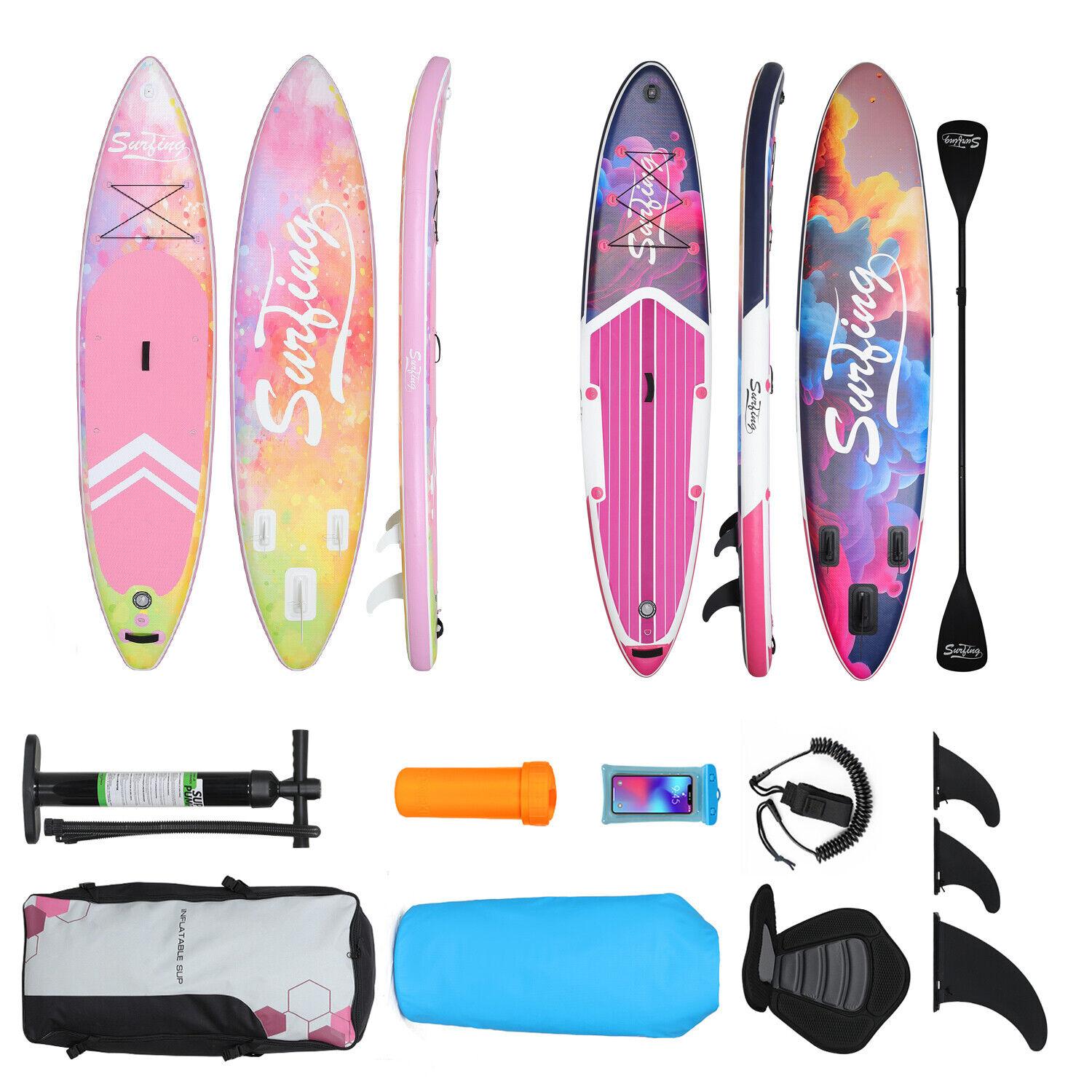 Premier Kayak 3in1 Combo Pack with Splash Guards, Gripper Leash and