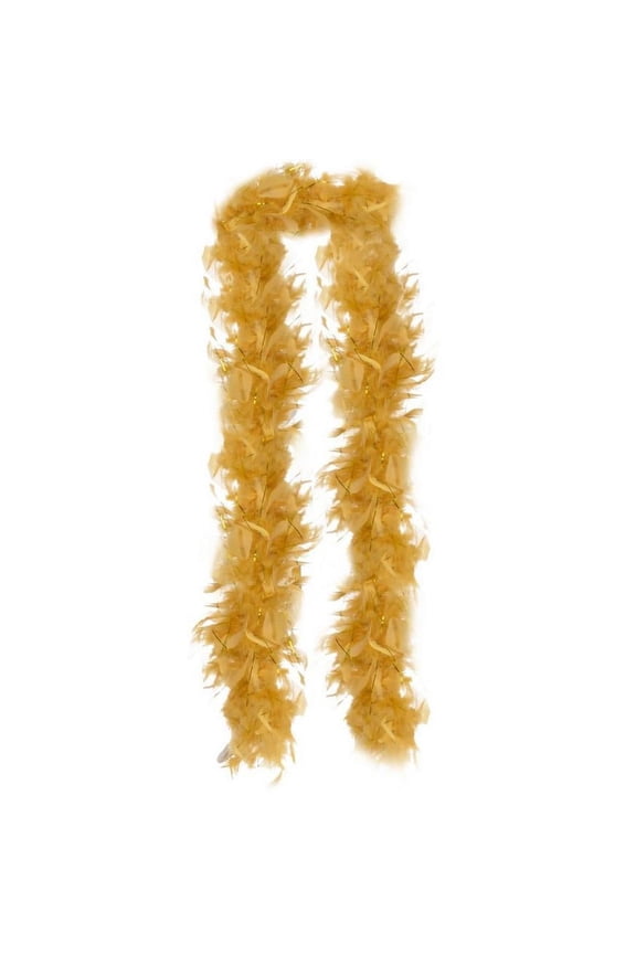 Costume Accessory, 72 inch Fancy Feather BOA , Gold