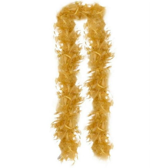 ELEGANI Costume Accessory, 72 inch Fancy Feather BOA , Gold