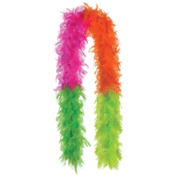 ELEGANI Costume Accessory, 72 inch Fancy Feather BOA , Neon