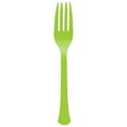 thumbnail image 1 of ELEGANI Heavy Weight Disposable Forks 100 Count | Durable and Reusable for Any Occasion- Lime Green, 1 of 2