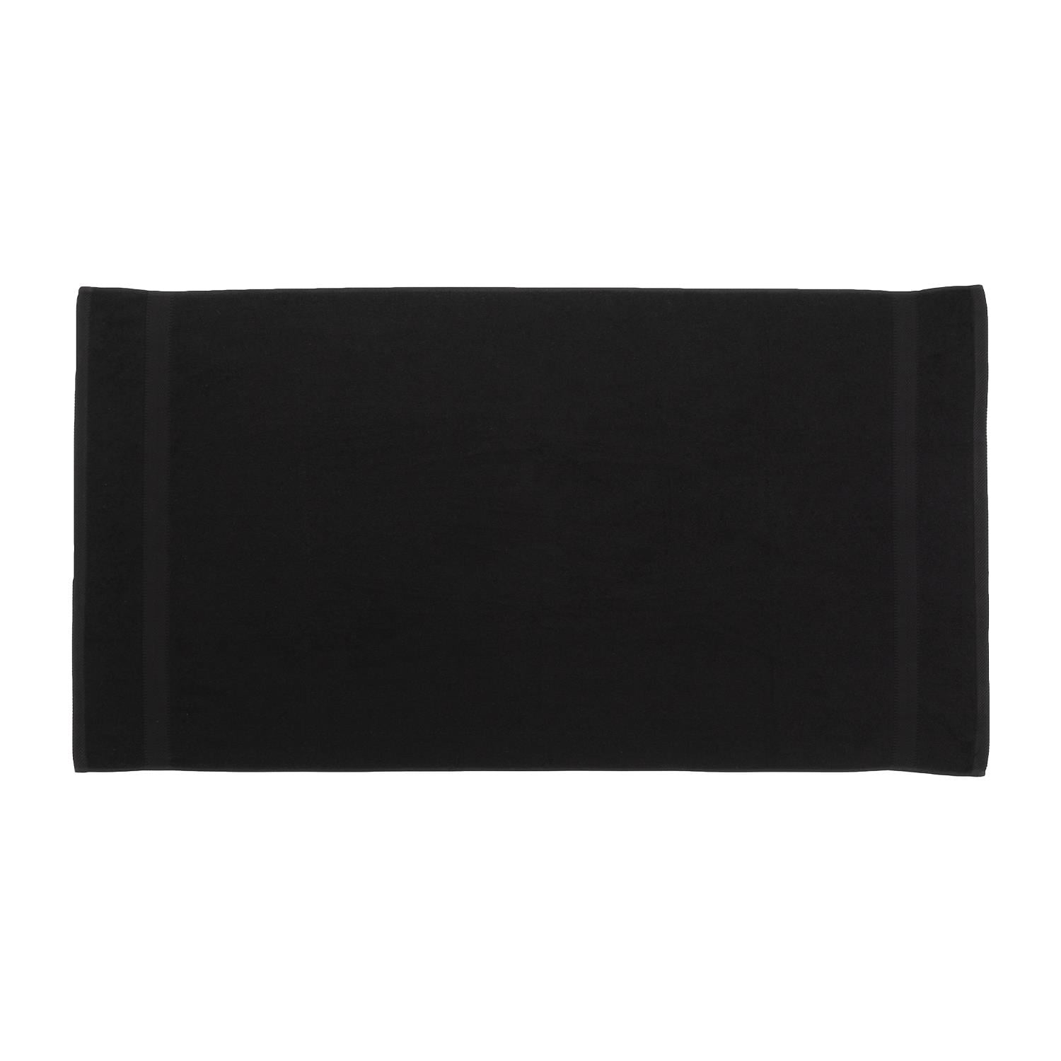 ELEGANI King Size 100% Cotton Loop Terry Beach Towel - 35 inch x 65 inch - Black