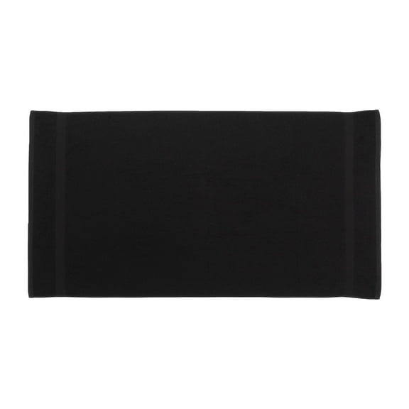 ELEGANI King Size 100% Cotton Loop Terry Beach Towel - 35 inch x 65 inch - Black