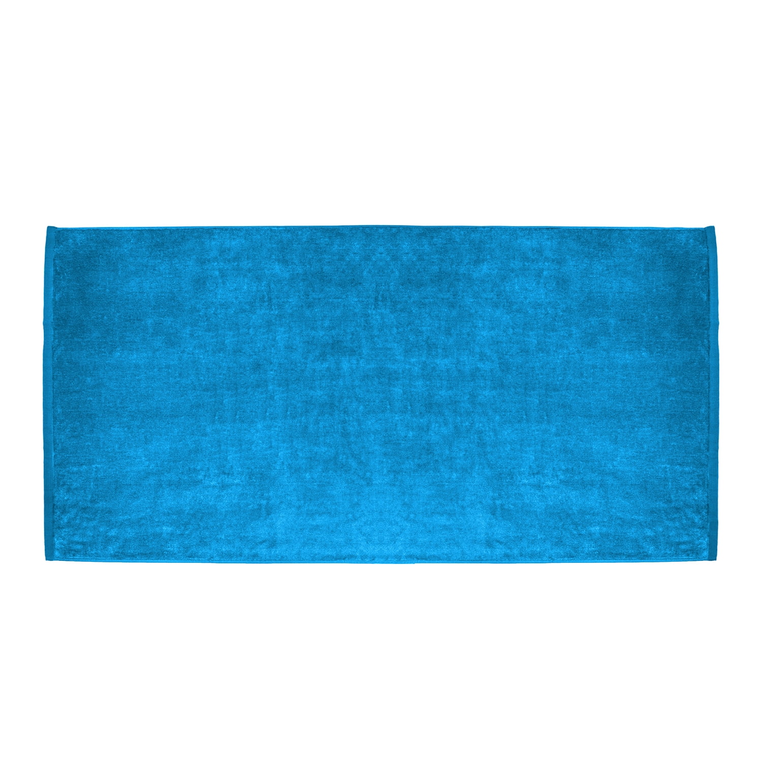 ELEGANI Oversized Large Terry Velour Beach Towel - Aqua Blue - 35” x 60” - 100% Ring Spun Cotton