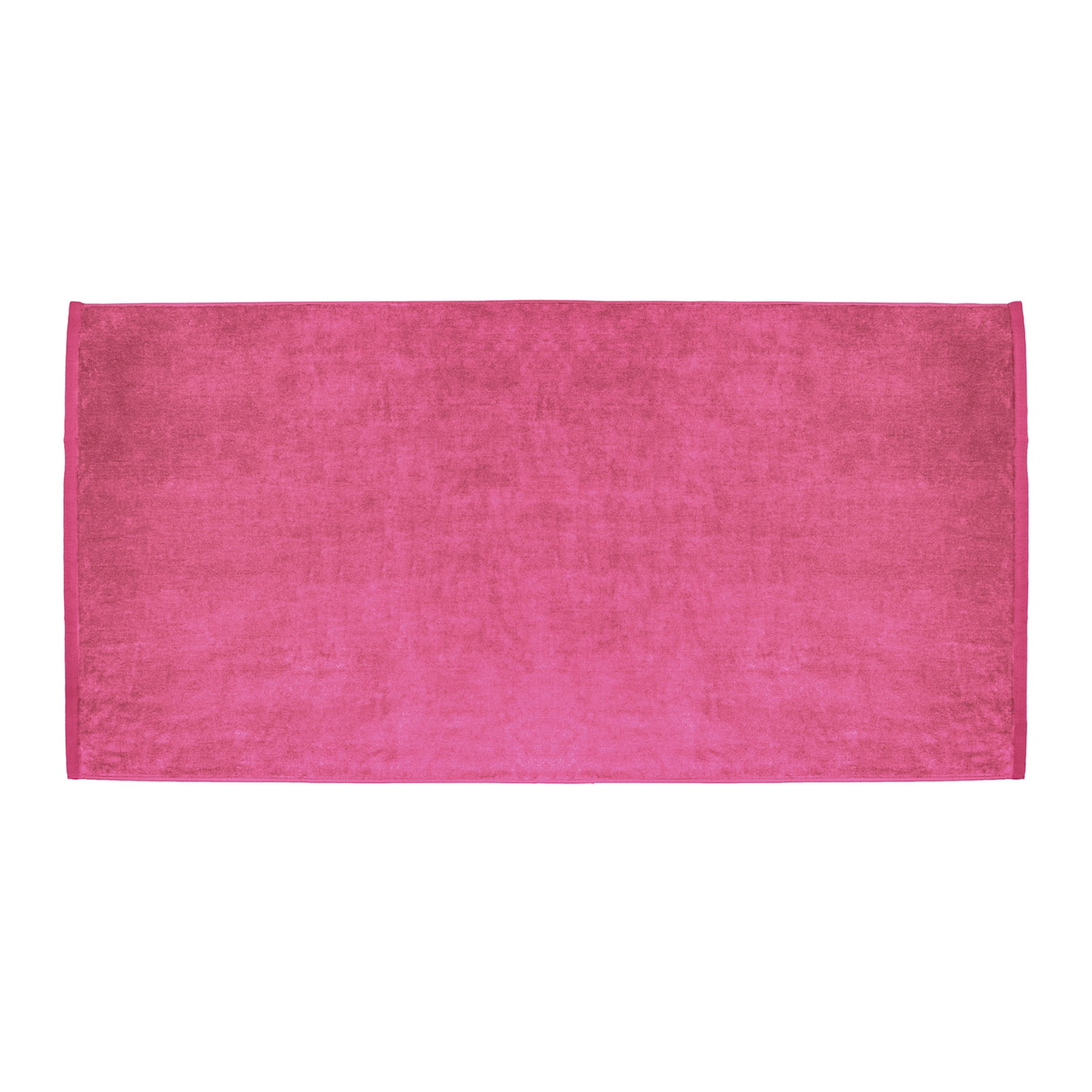 ELEGANI Oversized Large Terry Velour Beach Towel - Hot Pink - 35” x 60” - 100% Ring Spun Cotton