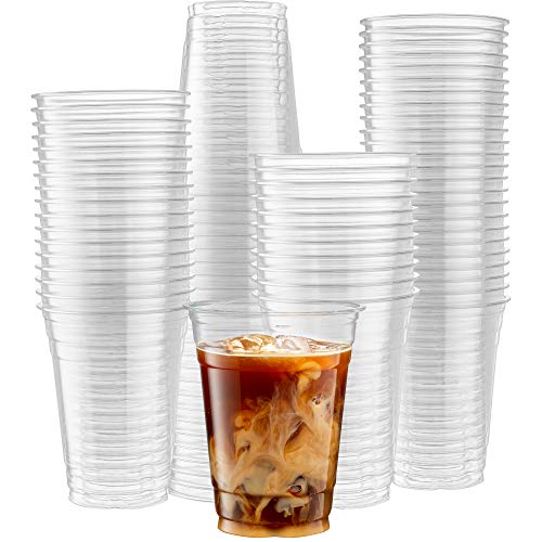 ELEGANT DISPOSABLES [50 Count] 16 Ounce Crystal Clear PET Cups for Iced