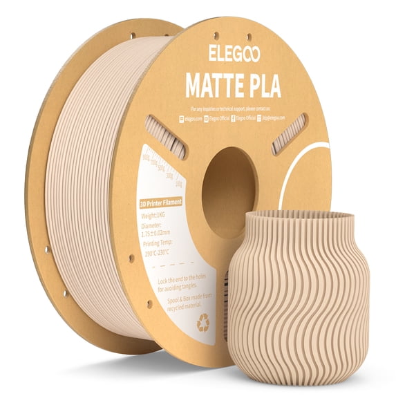 ELEGOO Matte PLA 3D Printer Filament Beige 1KG 1.75mm