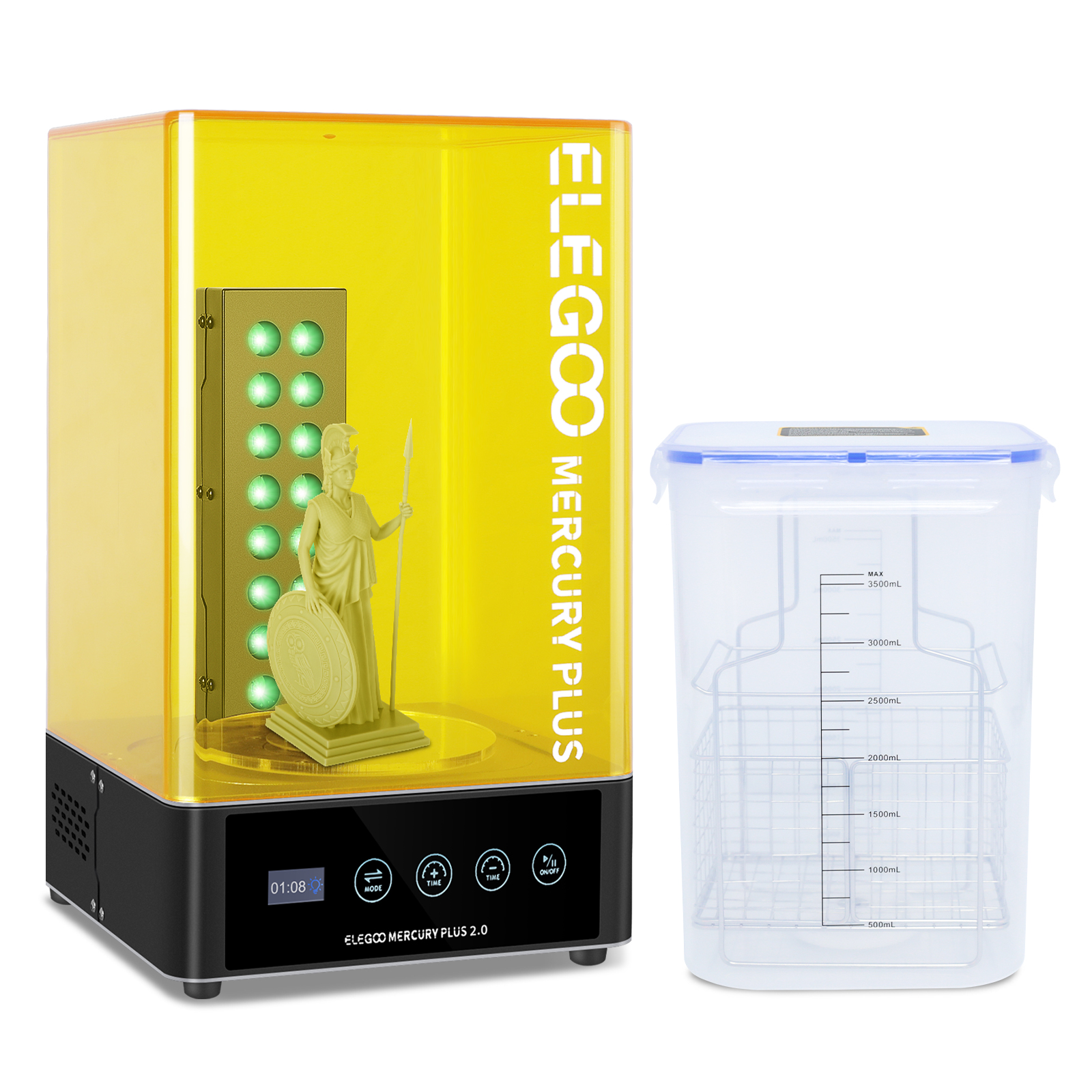 ELEGOO Mercury Plus V2 Wash And Cure Machine For Mars Photon 3D Printer ELEGOO Mercury Plus V2 Wash And Cure Machine For Mars Photon 3D Printer