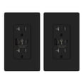 thumbnail image 1 of ELEGRP USB Outlets Receptacles, USB C Wall Outlet, 25W 5.0 Amp High Speed Charging USB Electrical Outlet, 20 Amp Tamper-Resistant Outlet with USB C Ports, UL Listed, Wall Plate Included, 1 of 9
