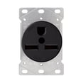 thumbnail image 1 of ELEGRP 30 Amps 250V Flush Mounting Power Receptacle, NEMA 6-30R, Straight Blade Power Outlet for Welder/Generator, Heavy Duty Industrial Grade, Grounding, 2 Pole 3 Wire, UL Listed, 1 Pack, 1 of 7