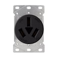 thumbnail image 1 of ELEGRP 50 Amps Range Power Receptacle,125/250V Flush Mounting Power Outlet, NEMA 10-50R, Straight Blade Range Outlet, Non-Grounding, 3 Pole 3 Wire, UL Listed, 1 Pack, 1 of 7