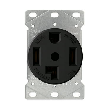 ELEGRP NEMA 14-30R, 30A 125/250V Straight Blade Electrical Outlet
