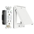 thumbnail image 1 of ELEGRP Outdoor GFCI Outlet with Cover, Weather Resistant GFCI Receptacle and Wall Plate, 15 Amp Self-Test GFI Outlet, Thinner Design Ground Fault Receptacle, UL Listed, Matte White, 1 Pack, 1 of 7