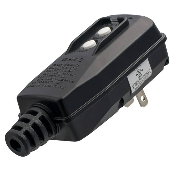 ELEGRP Patented Auto-Monitoring GFCI Replacement Plug Assembly, 15A