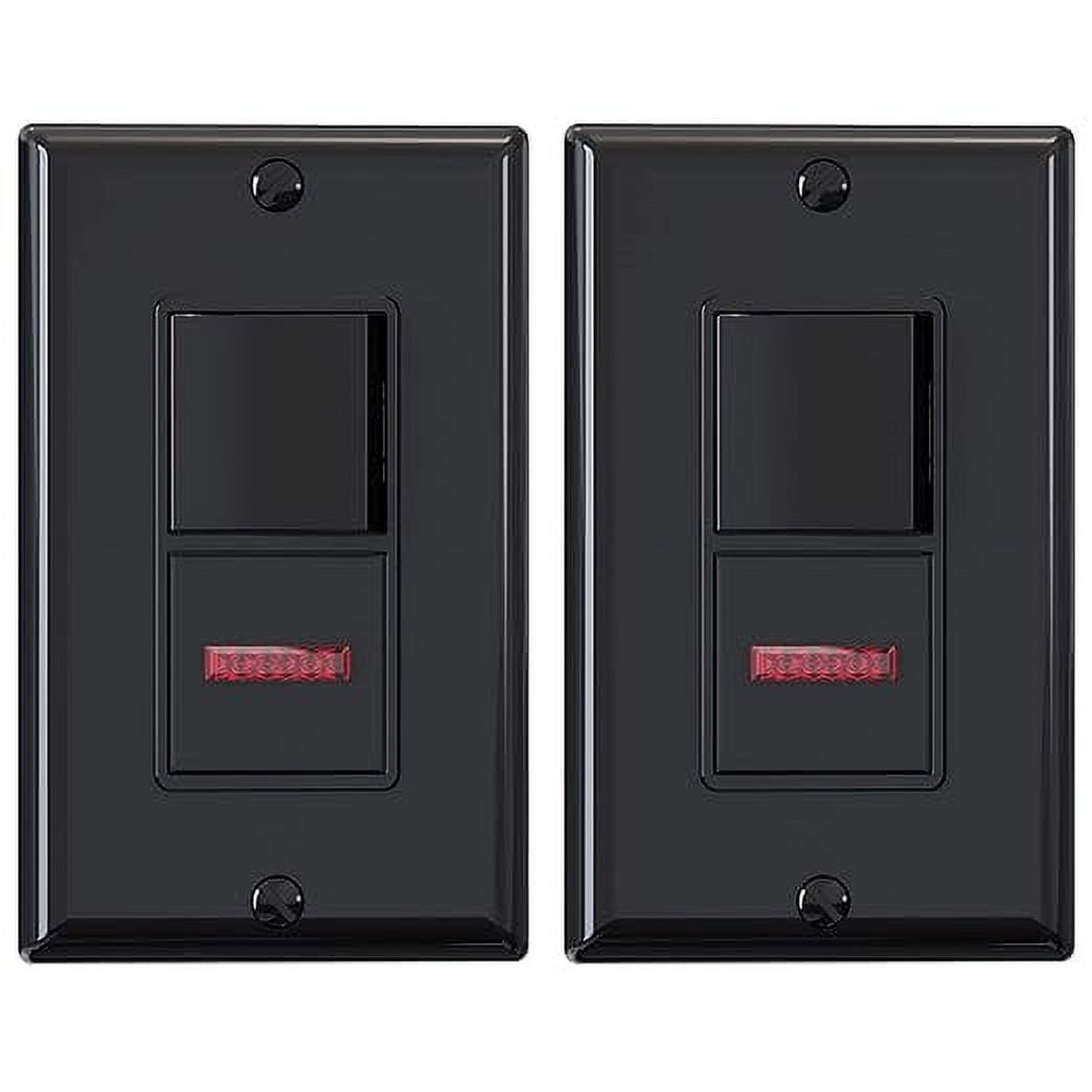 ELEGRP Single Pole Illuminated Light Switch, Lighted Decorator Switch