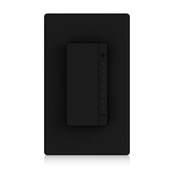 ELEGRP Smart Dimmer Light Switch Single Pole, 2.4GHz Wi-Fi Dimmer Switch Compatible with Alexa and Google Assistant, Neutral Wire Required, No Hub Required, UL and FCC Listed, Black 1 PC