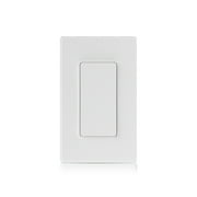 ELEGRP Smart Light Switch Single Pole, 2.4GHz Wi-Fi Light Switch Compatible with Alexa & Google Assistant, Neutral Wire Required, APP Control, UL Certified, White 1 PC