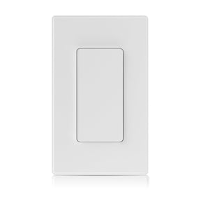 ELEGRP Smart Light Switch, Single Pole/3 Way, 2.4GHz Wi-Fi Light Switch Compatible with Alexa & Google Assistant, Neutral Wire Required, APP Control, UL Certified, White 1 PC