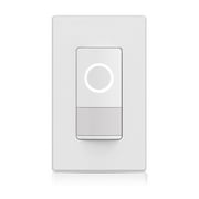 ELEGRP Smart Sensor Light Switch, Single Pole/3 Way, 2.4GHz Wi-Fi Dimmer Switch Compatible with Alexa & Google Assistant, APP Control, Neutral Wire Required, UL Listed, No Hub Required, White 1PC