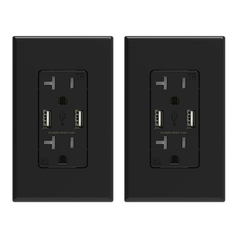 20 AMP Smart In-Wall Outlet - 2 Pack