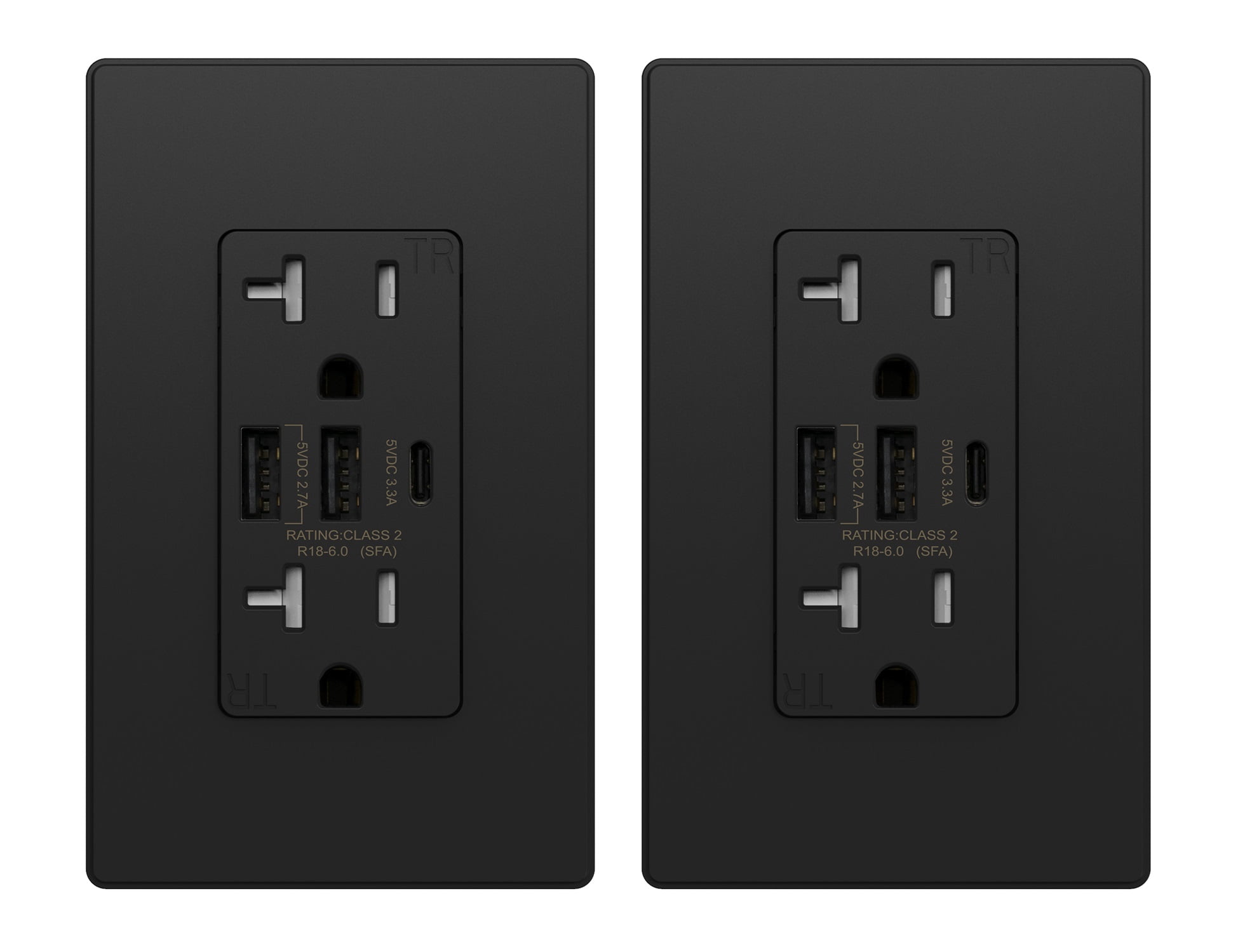 Elegrp Usb Outlets Receptacles 3 Port Usb C Wall Outlet 30w 60a Usb Electrical Outlet 15 20 4354