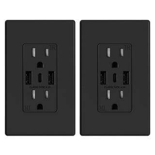 Black wall plugs on sale