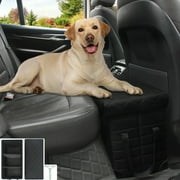 ELEGX Car Back Seat Extender for Large Dogs up to 200lbs,Dog Car Back & Front Seat Extender with Storage,Pets Can to Have The Whole Front/Back Seat to Stretch Out and Nap On Trips