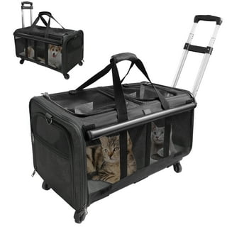 Airline-Approved Rolling Cat Carrier –