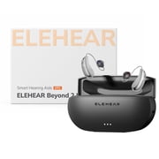 ELEHEAR Beyond 2 Pro OTC Hearing Aids for Adults and Seniors, AI Speech Clarity, IP67 Waterproof, Bluetooth, Rechargeable, Silver, 1 Pair