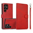 thumbnail image 1 of ELEHOLD 2 in 1 Wallet Case for Samsung Galaxy Note 20, Credit Card Holder Detachable Hybrid Protective Slim Hard Shell Magnetic PU Leather Folio Pocket Flip Cover for Samsung Galaxy Note 20,Red, 1 of 6