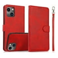 thumbnail image 1 of ELEHOLD 2 in 1 Wallet Case for iPhone 11, Credit Card Holder Detachable Hybrid Protective Slim Hard Shell Magnetic PU Leather Folio Pocket Flip Cover for iPhone 11,Red, 1 of 6