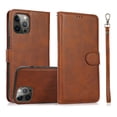 thumbnail image 1 of ELEHOLD 2 in 1 Wallet Case for iPhone 13 Pro Max, Credit Card Holder Detachable Hybrid Protective Slim Hard Shell Magnetic PU Leather Folio Pocket Flip Cover for iPhone 13 Pro Max,Brown, 1 of 6