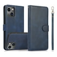 thumbnail image 1 of ELEHOLD 2 in 1 Wallet Case for iPhone 14, Credit Card Holder Detachable Hybrid Protective Slim Hard Shell Magnetic PU Leather Folio Pocket Flip Cover for iPhone 14,Blue, 1 of 6