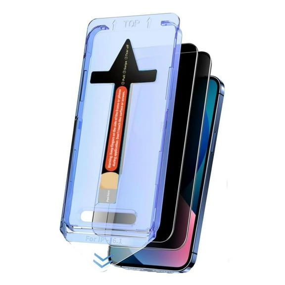 ELEHOLD 2 Pack Anti-peep Privacy Screen Protector For iPhone 16 , Dust Free Anti-Scratch Cover Auto Dust-Removal Installation+Simple Tool ,Black(Anti-peep Screen protector)