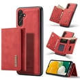 thumbnail image 1 of ELEHOLD 2-in-1 Detachable Wallet Case for Samsung Galaxy A34 5G Premium Leather Case Soft TPU Bumper Magnetic Removable Card Holders Kickstand Function Shockproof Case,red, 1 of 8