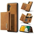 thumbnail image 1 of ELEHOLD 2-in-1 Detachable Wallet Case for Samsung Galaxy A54 5G Premium Leather Case Soft TPU Bumper Magnetic Removable Card Holders Kickstand Function Shockproof Case,brown, 1 of 8