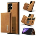 thumbnail image 1 of ELEHOLD 2-in-1 Detachable Wallet Case for Samsung Galaxy Note 20 Ultra Premium Leather Case Soft TPU Bumper Magnetic Removable Card Holders Kickstand Function Shockproof Case,brown, 1 of 8