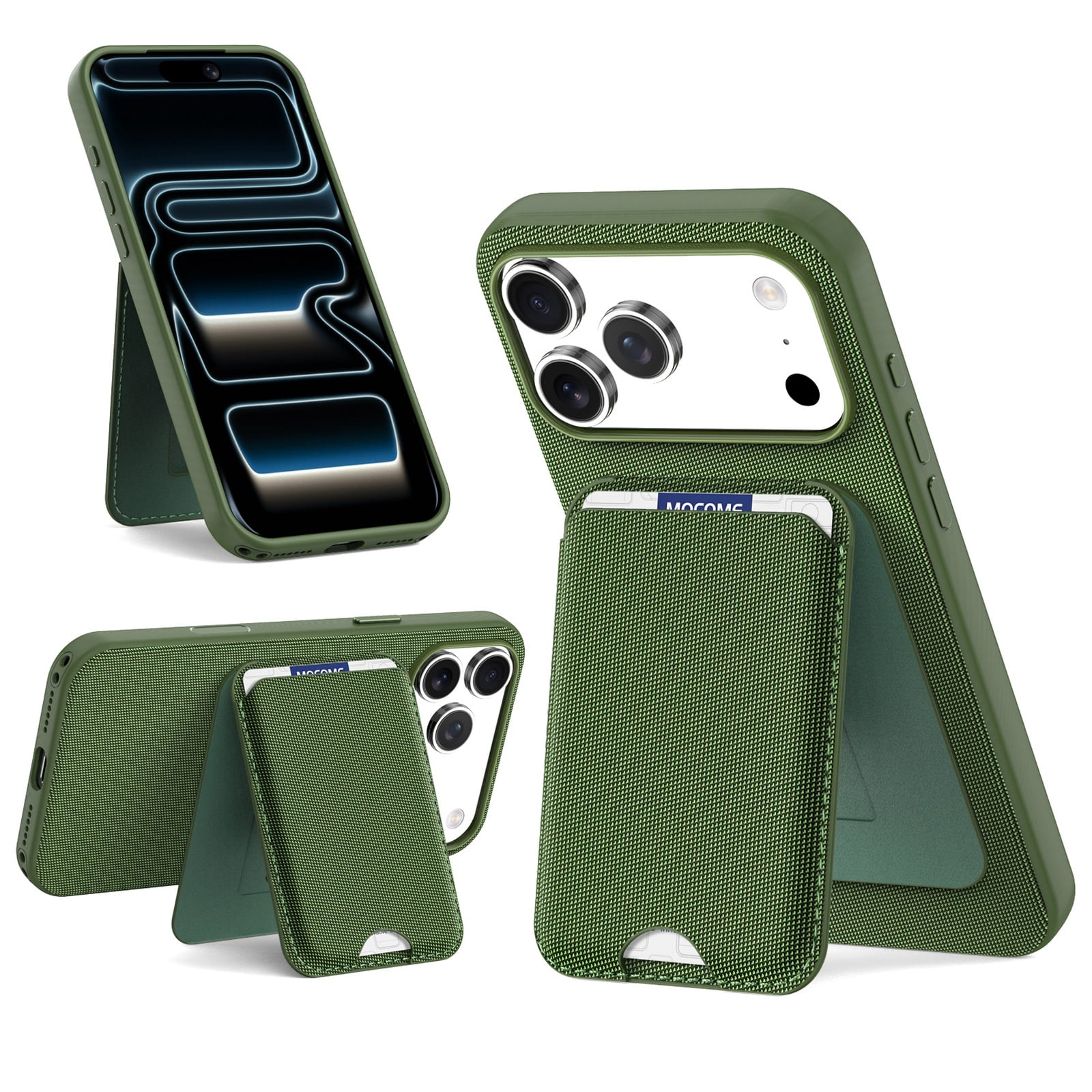 ELEHOLD 2-in-1 Magnetic Wallet Case for iPhone 17 Pro, Shockproof PU ...