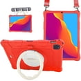 thumbnail image 1 of ELEHOLD 3 Layers Case For iPad mini 1/2/3/4/5 Portable Handle Grip Design Shockproof Cover with Rotatable Kickstand & Pencil Holder & Shoulder Strap, Red, 1 of 9