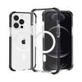 thumbnail image 1 of ELEHOLD Acrylic Clear Wireless Charging Case for iPhone 13 Pro 6.1 inch.Support Magsafe Feature Anti-Scratch Shockproof Clear Four Corner Cushion Anti-Dropping Full Body Protection Case, Black/Clear, 1 of 7