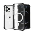 thumbnail image 1 of ELEHOLD Acrylic Clear Wireless Charging Case for iPhone 13 Pro Max 6.7 inch.Support Magsafe Feature Anti-Scratch Shockproof Clear Four Corner Cushion Anti-Dropping Full Body Protection Case, Black, 1 of 9