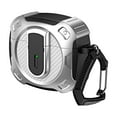 thumbnail image 1 of ELEHOLD for AirPods 4th Gen 2024 Case with Buckle,Cool Military Grade Rugged All-round Protection Security Lock Support Wireless Charging Shockproof Protective Case for Men Women,Silver, 1 of 7