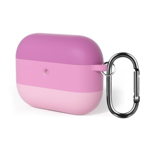 ELEHOLD AirPods Case For Airpods Pro 3rd Gen (2025) Shockproof Slim Wireless Charging Soft Silicone Protective Cover with Keychain Hook For Airpods Pro 3rd Gen (2025) ,Pink